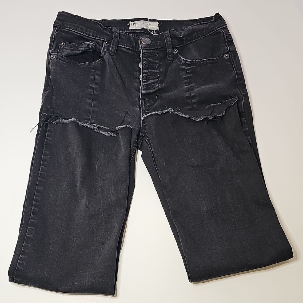 Free People Button Fly Jeans